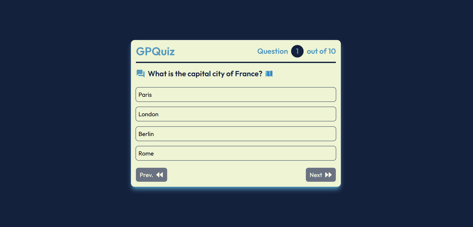 Quiz App